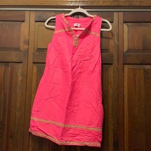 Vineyard Vines Shimmer Linen Tunic Dress